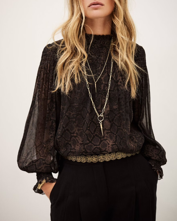 BLOUSE SHAMY MARRON - BASH